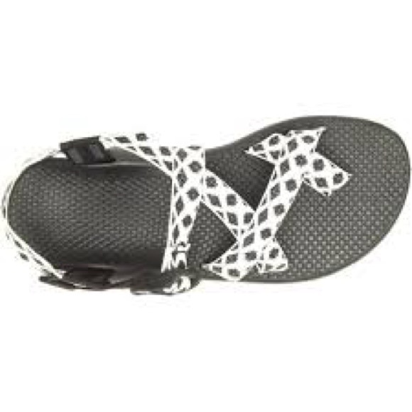 Chaco Black and White Women's Sandals - Picture 1 of 3